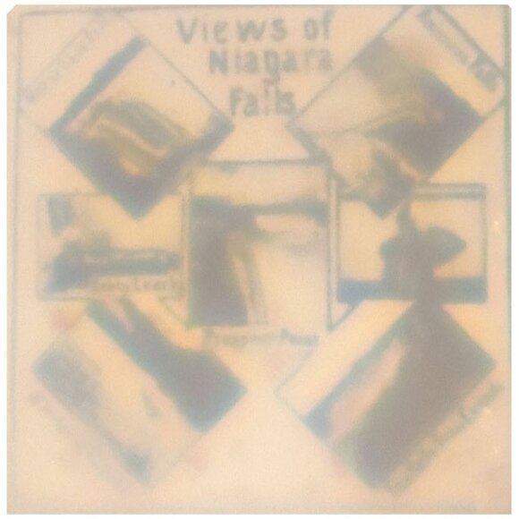 Rare Antique c1900 Stanhope Microphoto Viewer Necklace Niagara Falls Glass Beads - Picture 10 of 12